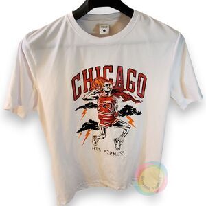 Chicago Bulls Skeleton Michael Jordan Shirt Men Large